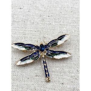 Enamel Dragonfly Ladies Brooch Pin